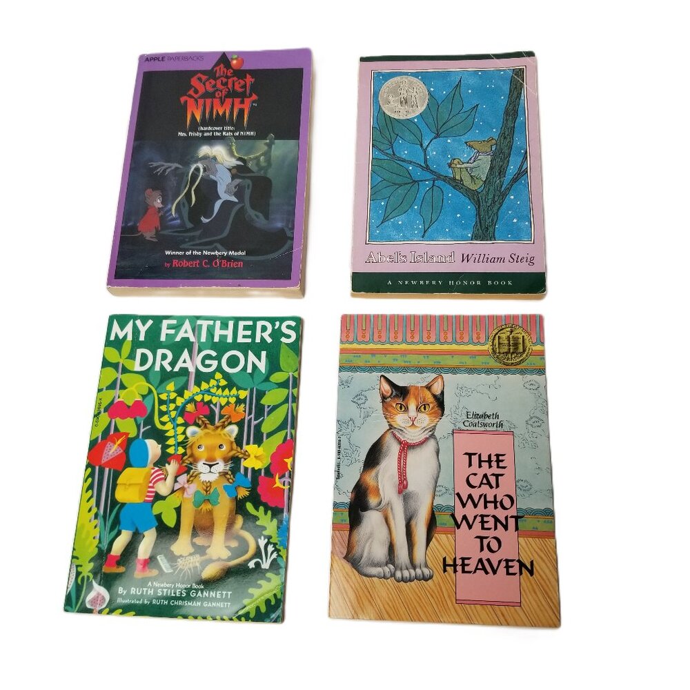 Classic Animal Stories Book Lot Secret of NIMH My Fathers Dragon